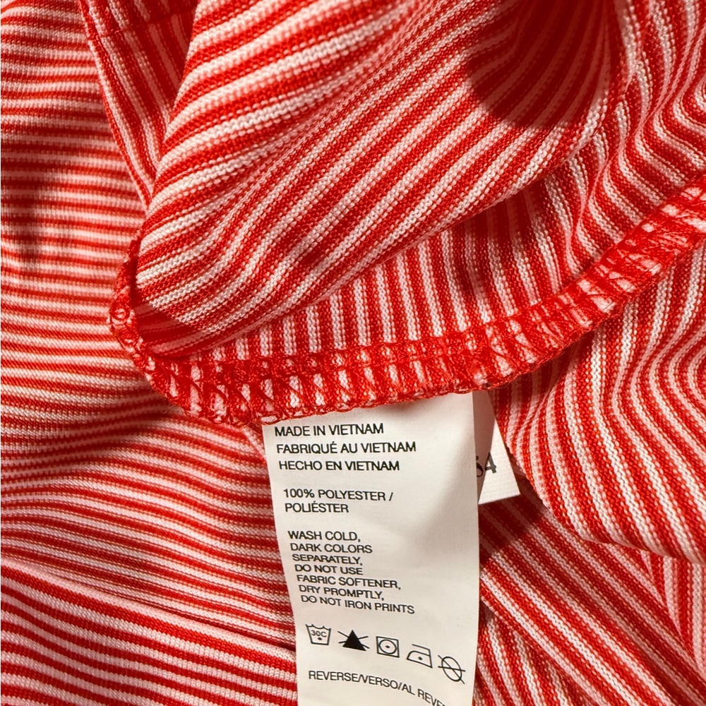 NWT Izod Golf Short Sleeve Polo Men's Red Striped Golf Size Large - Picture 9 of 14